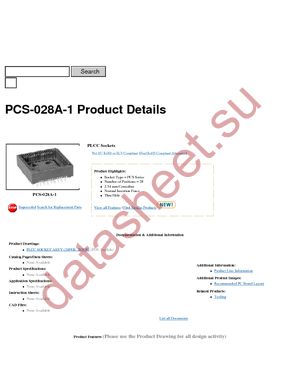 PCS-028A-1-LF datasheet  
